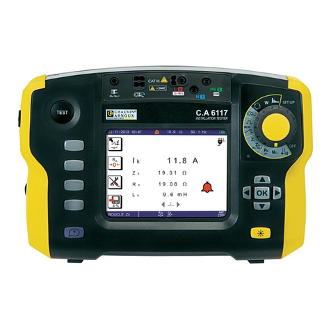 Chauvin Arnoux C.A 6116N user manual