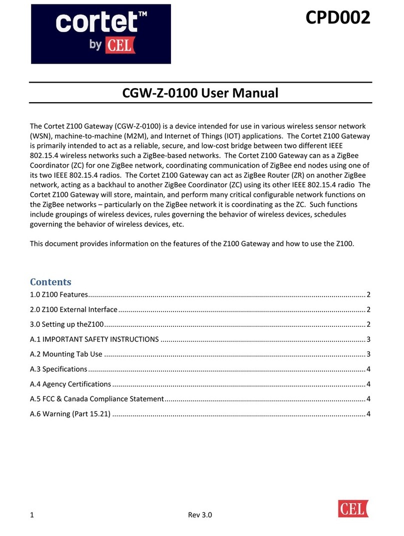CEL CGW-Z-0100 user manual