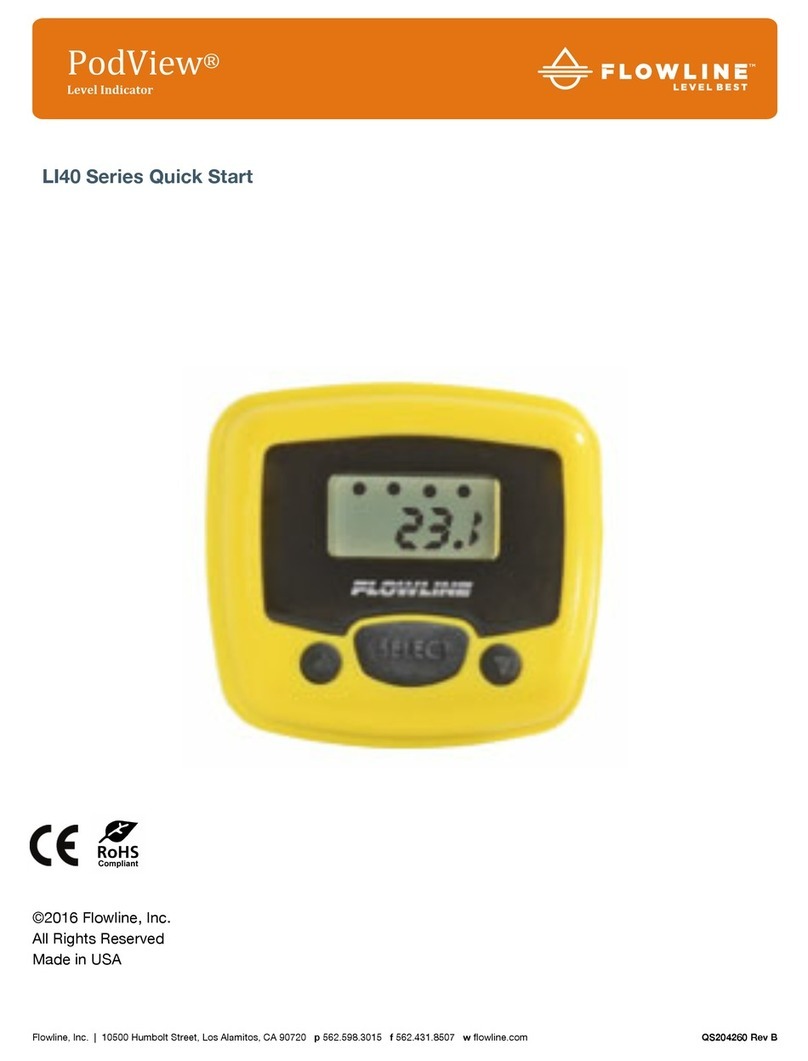 FlowLine PodView LI40 Series Operator's manual