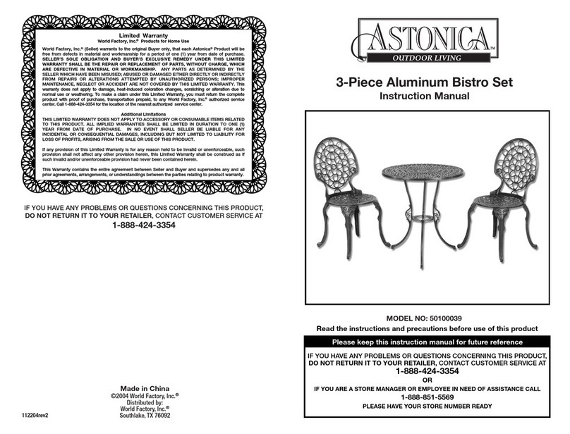 Astonica 50100039 instruction manual Astonica 50100039 instruction manual