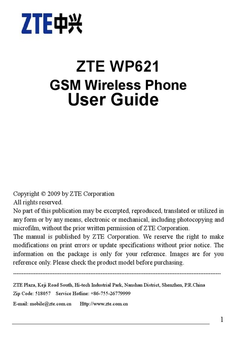 Zte WP621 User manual