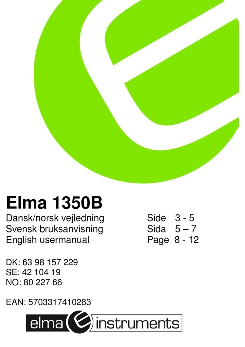 Elma 1350B User manual