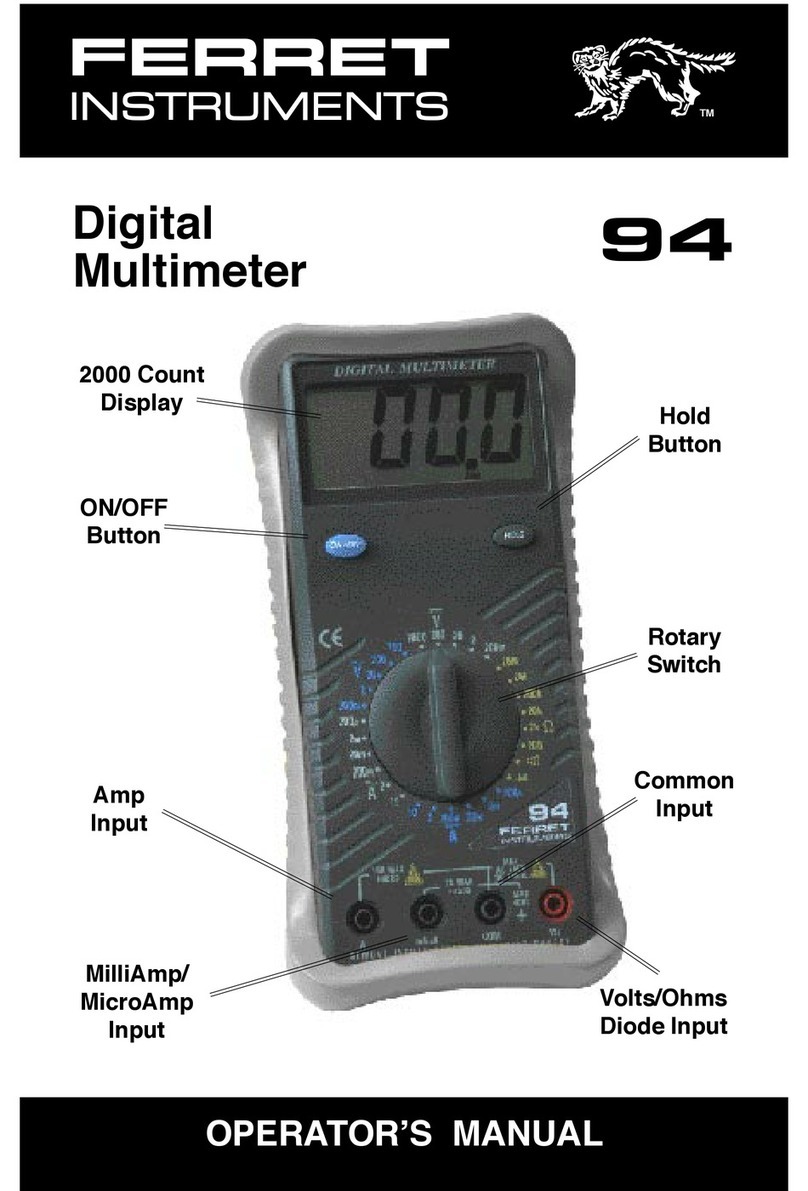 Ferret instruments 94 Operator's manual