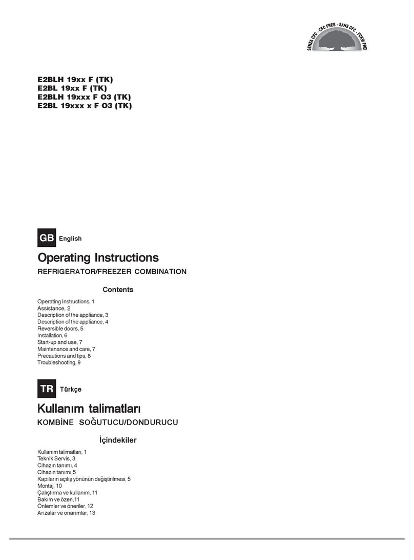 Indesit E2BLH 19***F operating instructions