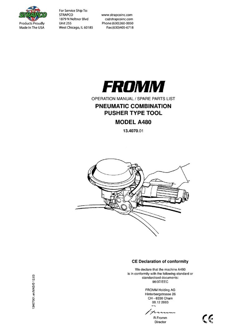 Fromm A480/10/0.38-0.63/4.5 Operation manual