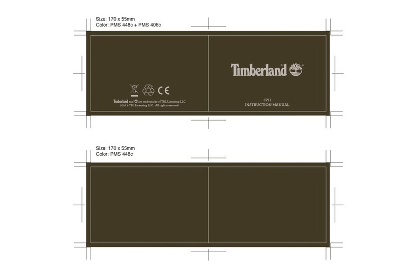 Timberland JP11 instruction manual