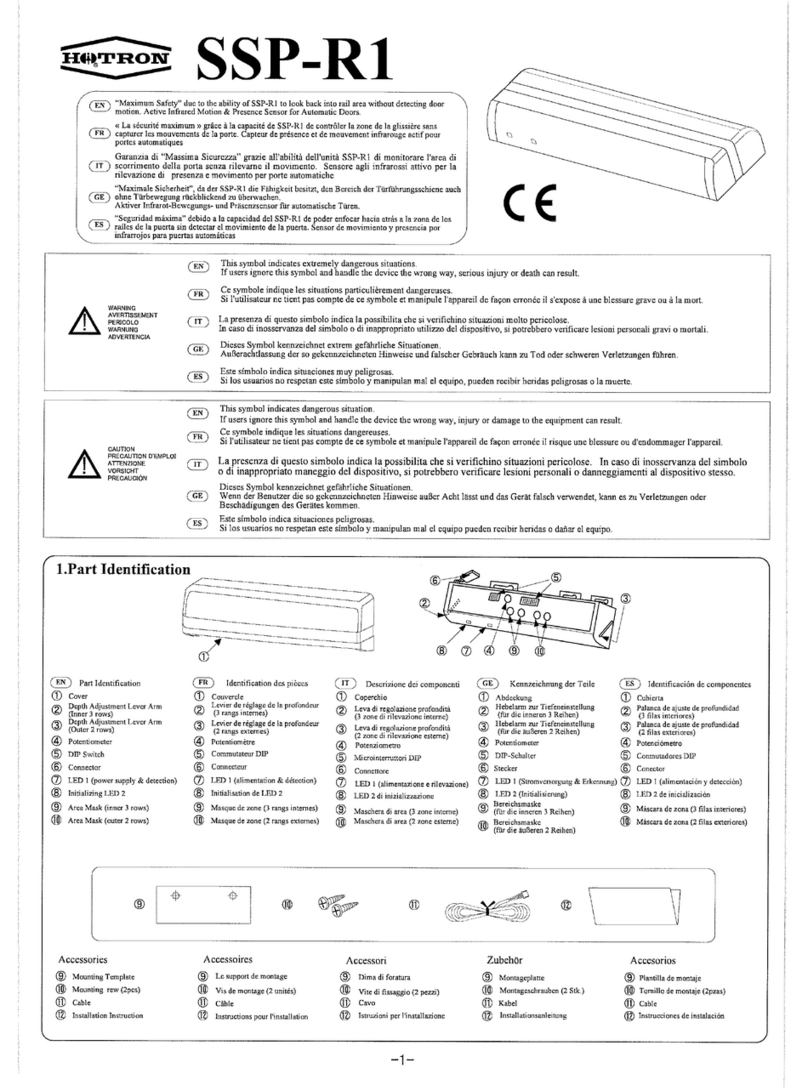 Hotron ssp-r1 user manual