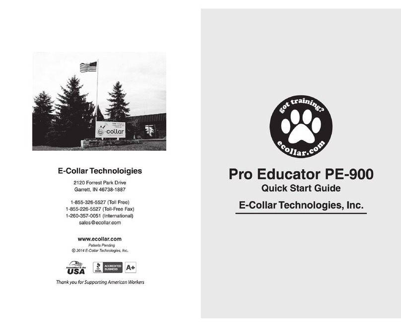 E-Collar Technologies Pro Educator PE-900 User manual