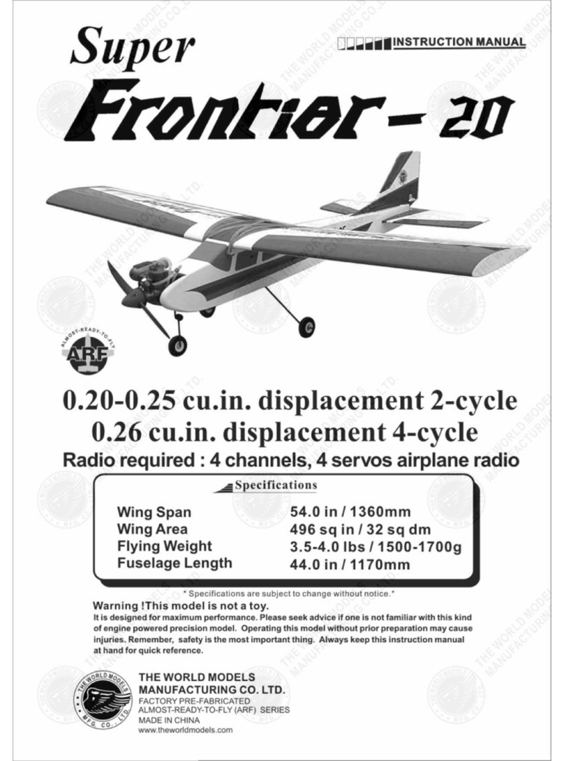 The World Models Manufacturing Super Frontier-20 instruction manual The World Models Manufacturing Super Frontier-20 instruction manual