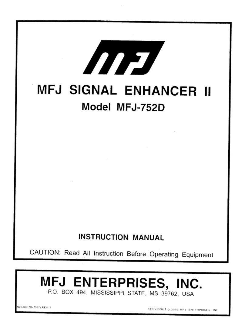 MFJ signal enhancer II mfj-752d User manual