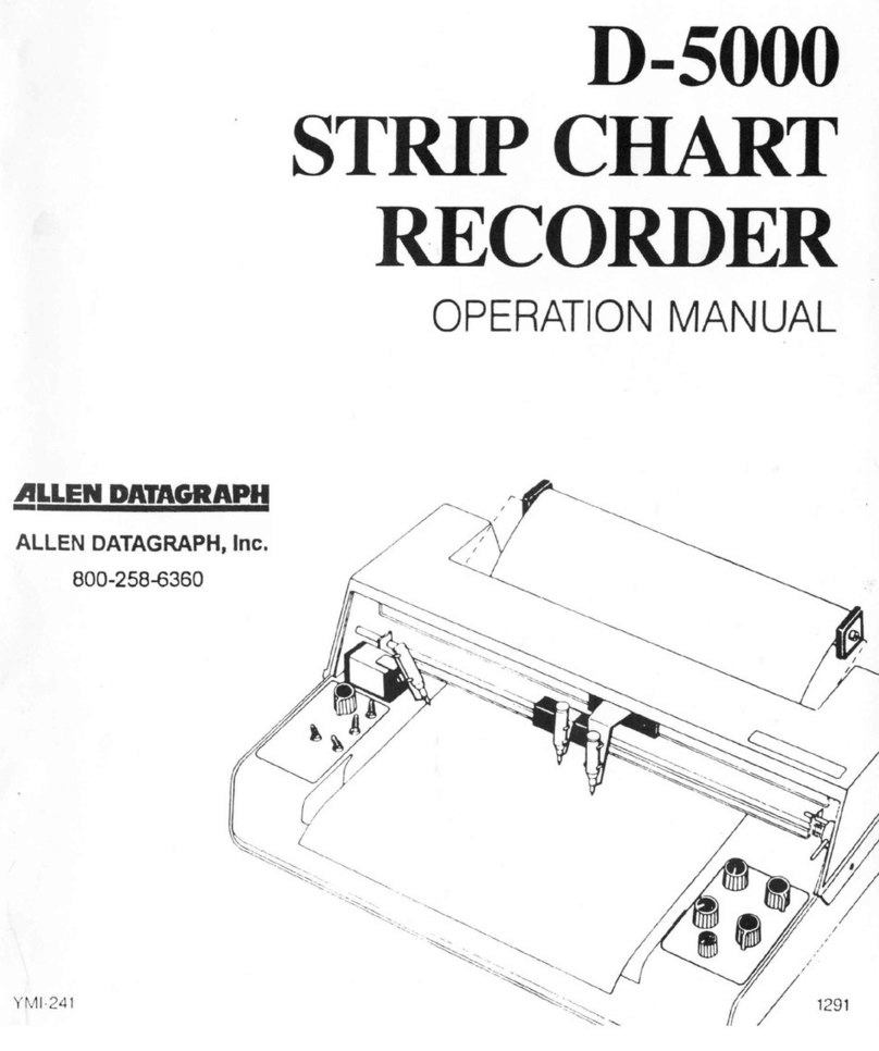 Allen Datagraph Omniscribe D-500 User manual