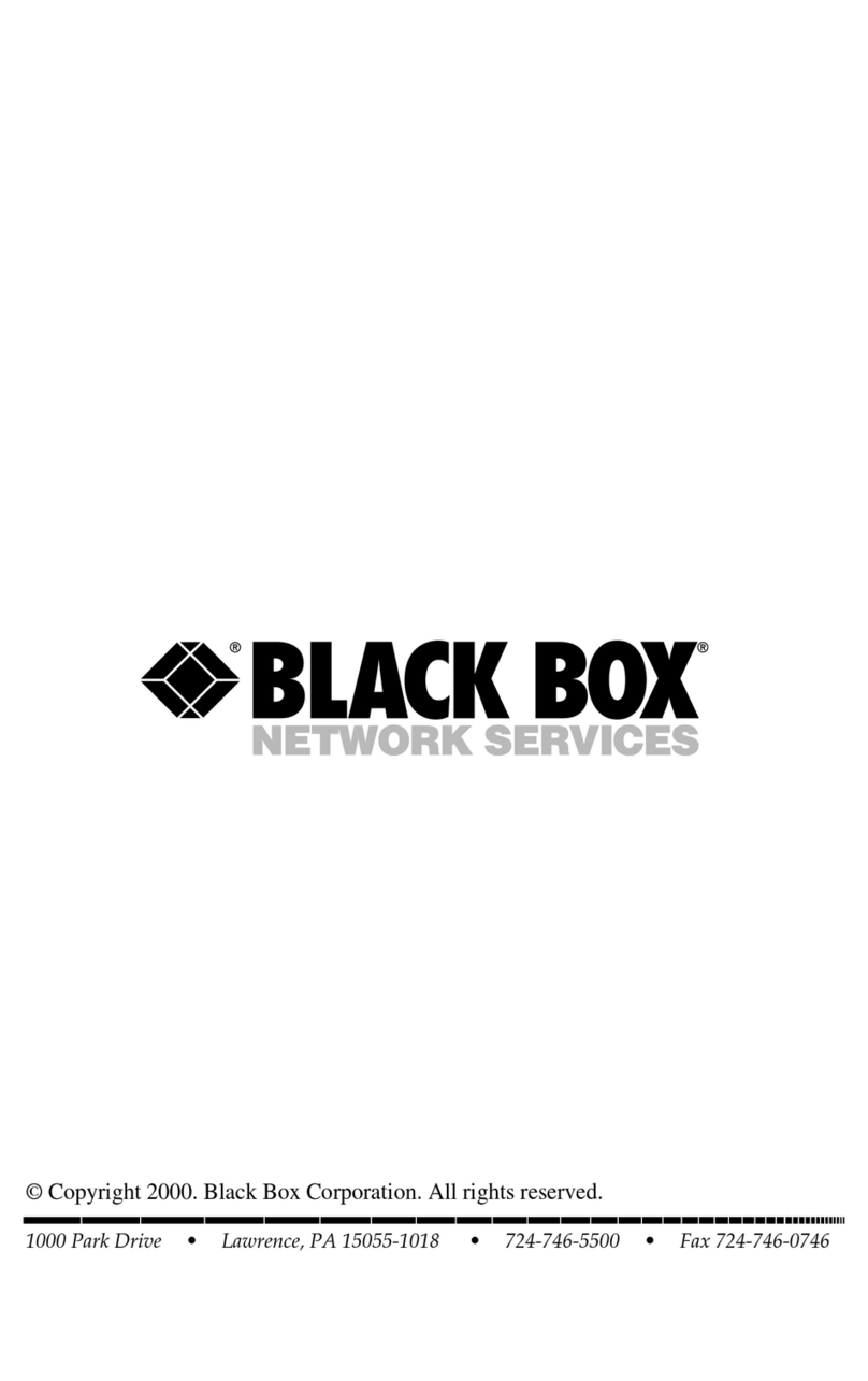 Black Box SWI069A User manual