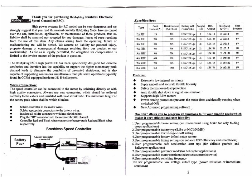 Hobby King 12A BEC User manual