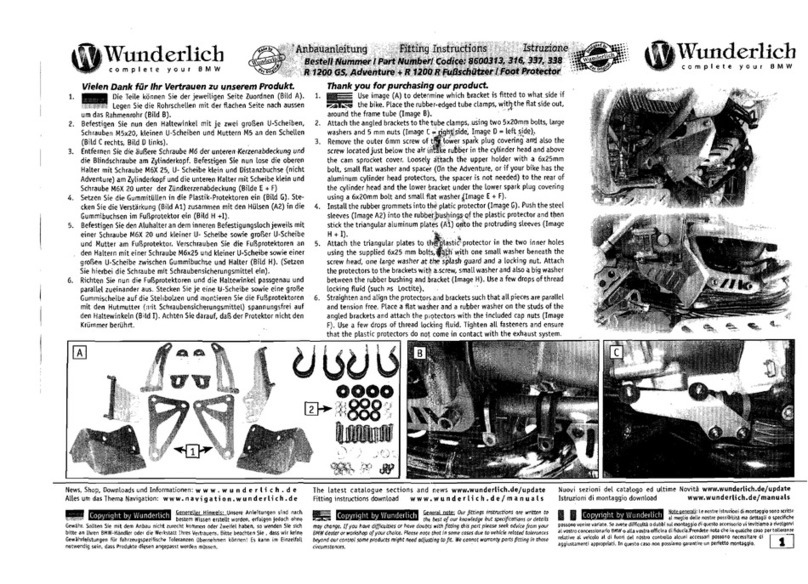 Wunderlich R 1200 GS Adventure User manual
