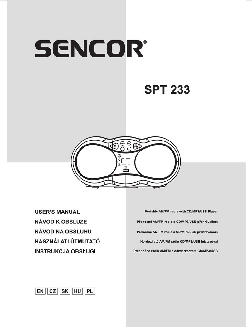 Sencor SPT 233 user manual