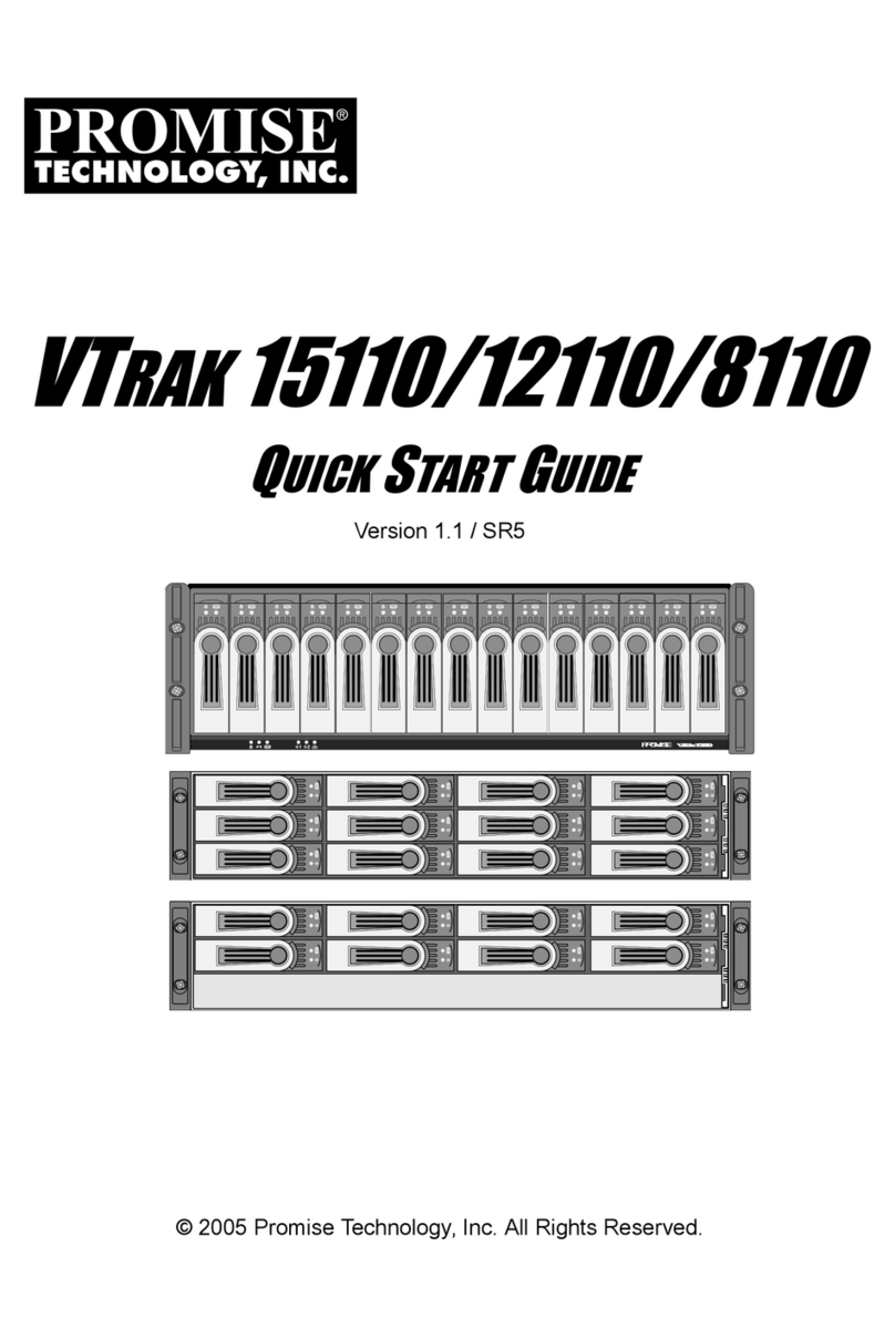Promise VTrak 15110 quick start guide Promise VTrak 15110 quick start guide