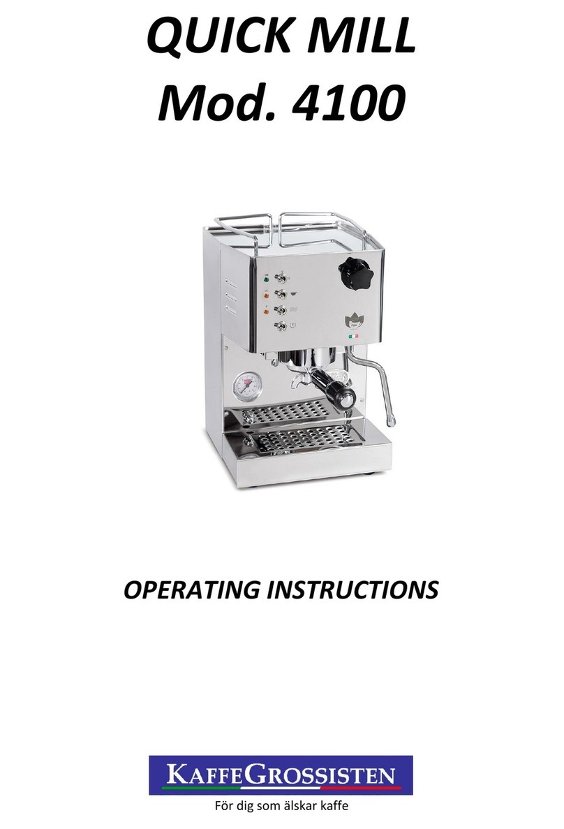 Kaffe Grossisten QUICK MILL 4100 operating instructions Kaffe Grossisten QUICK MILL 4100 operating instructions
