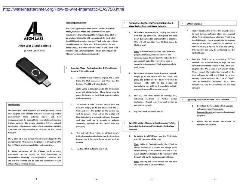 Aeon Labs Z-Stick Series 2 User manual