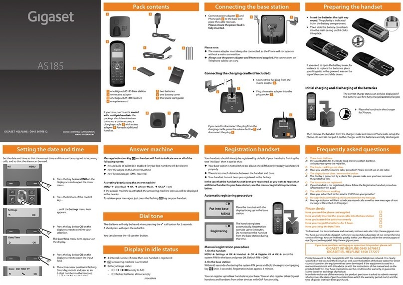 Gigaset AS185 User manual