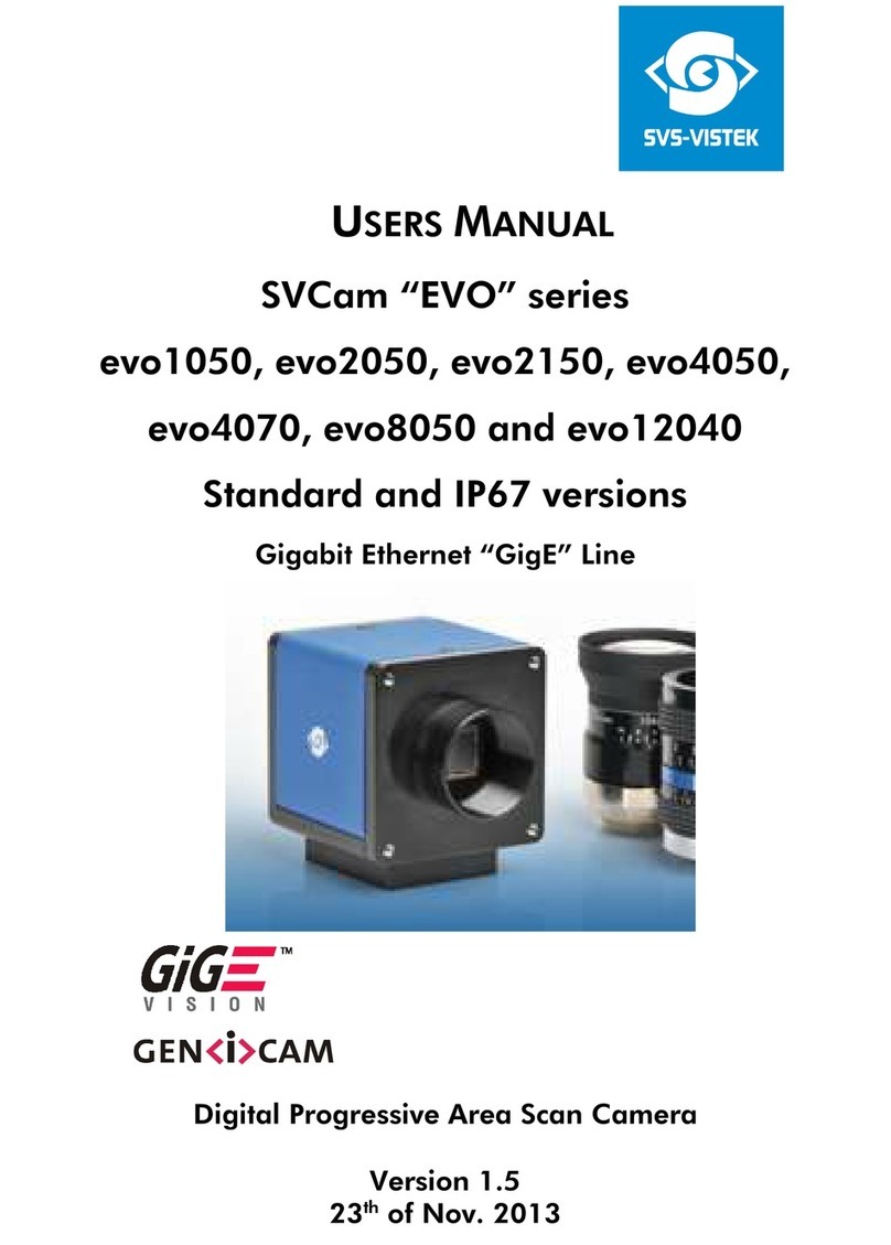 SVS-Vistek evo1050 user manual