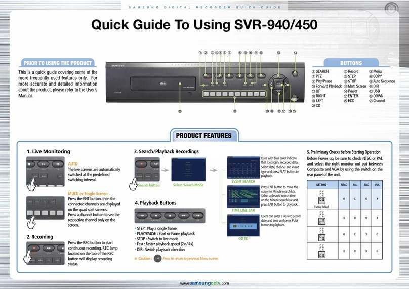 Samsung SVR-940 User manual