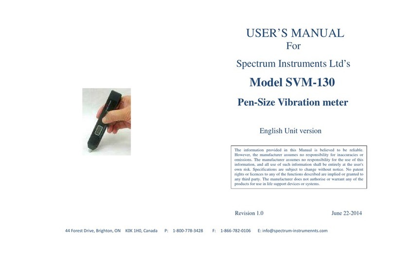 Spectrum Instruments Ltd SVM-130 user manual