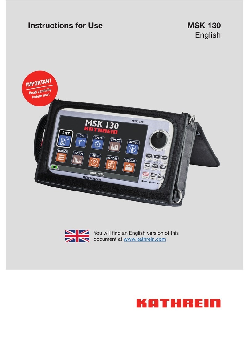 Kathrein MSK 130 Instructions for use