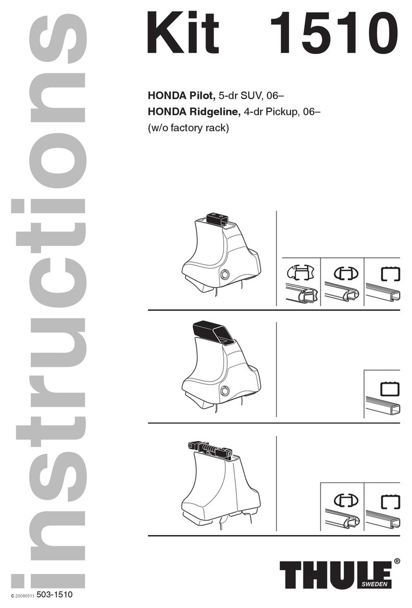 Thule Kit 1510 User manual Thule Kit 1510 User manual