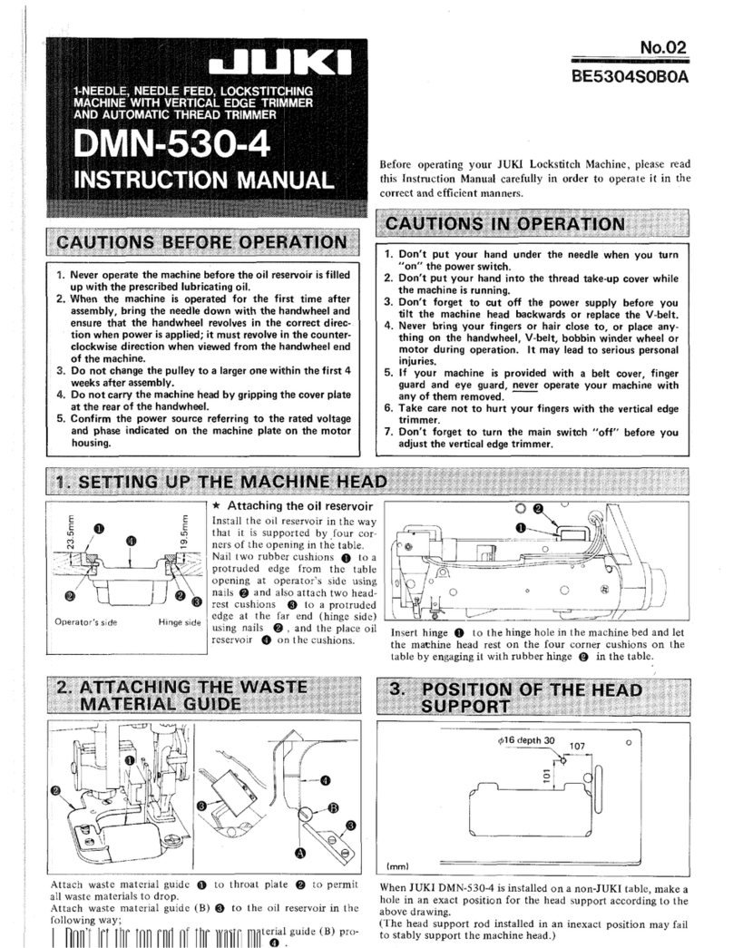 JUKI DMN-530-4 instruction manual