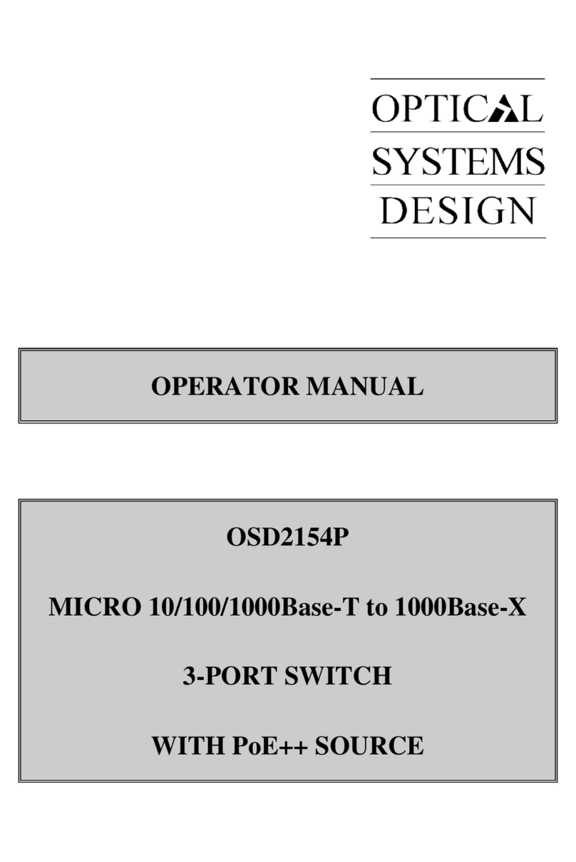 Optical Systems Design OSD2154P User manual