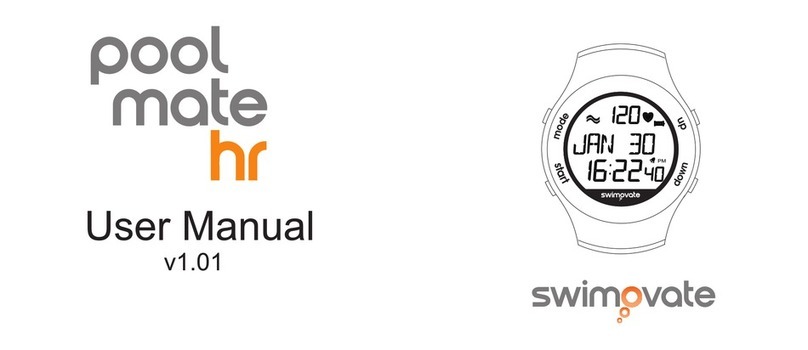 Swimovate pool mate hr User manual