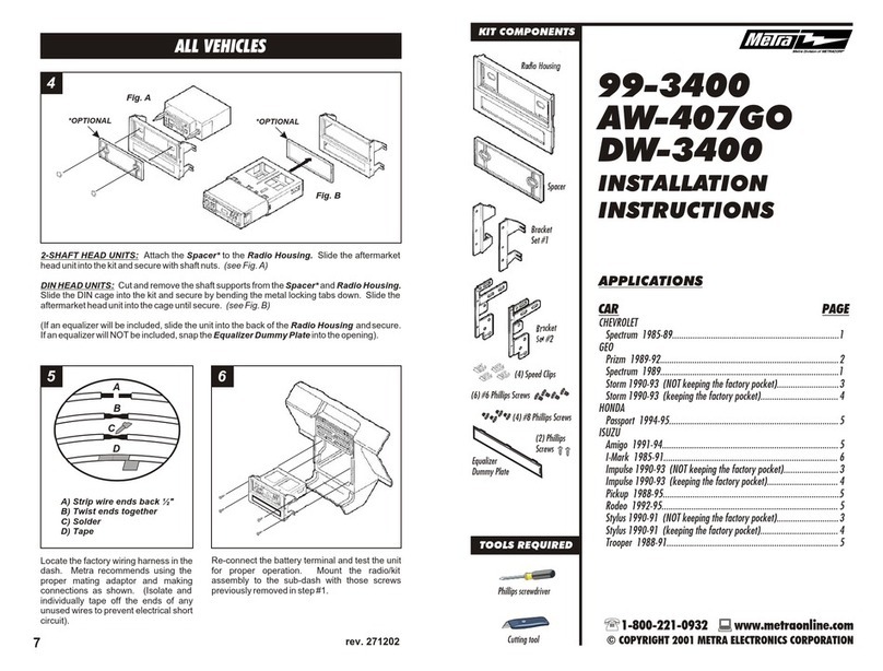 Metra Electronics 99-3400 User manual