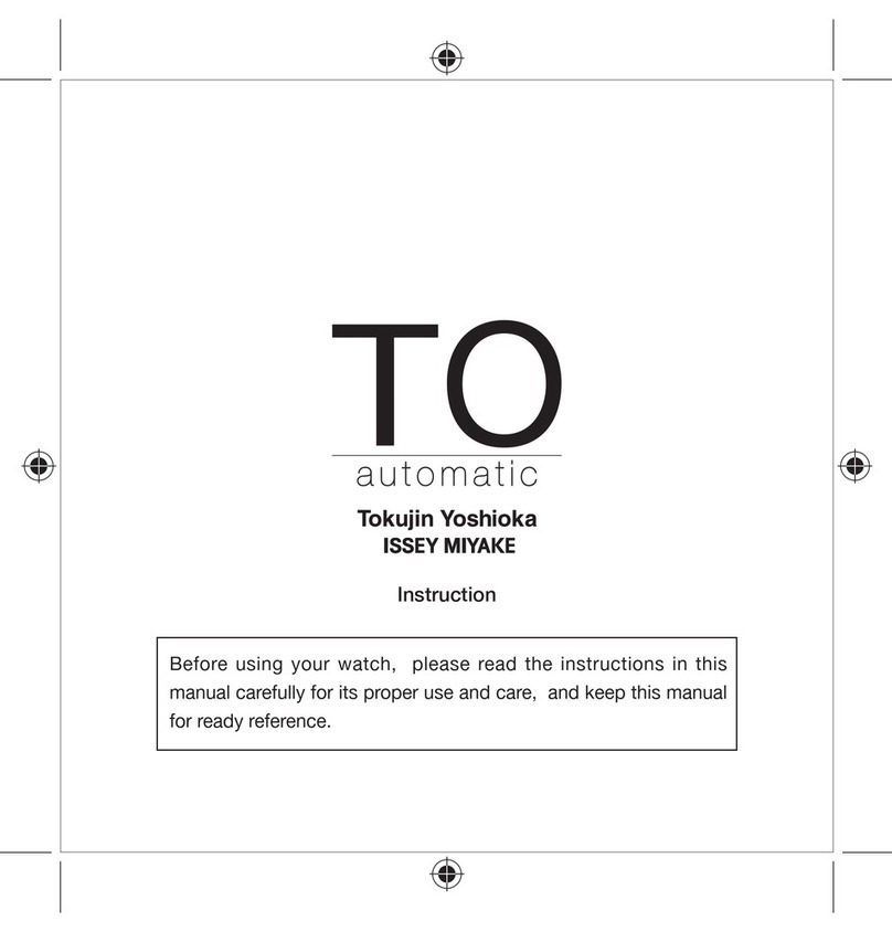 Issey Miyake TO automatic Instruction