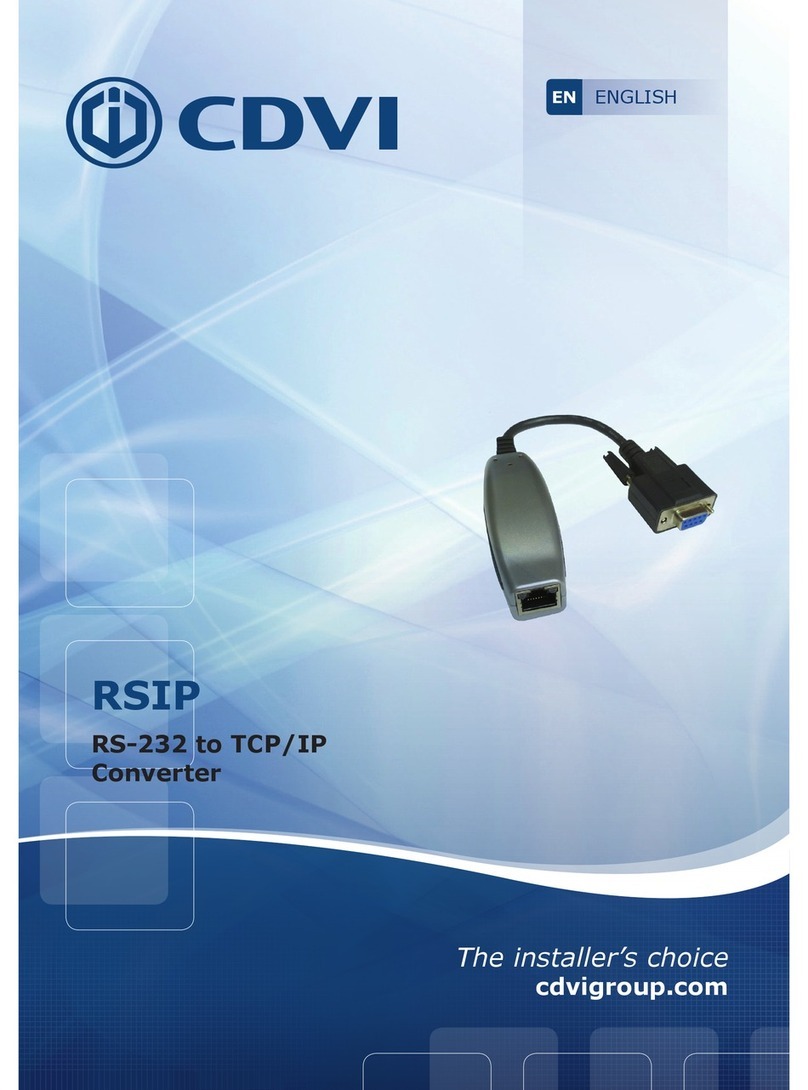 CDVI RSIP Installer's guide