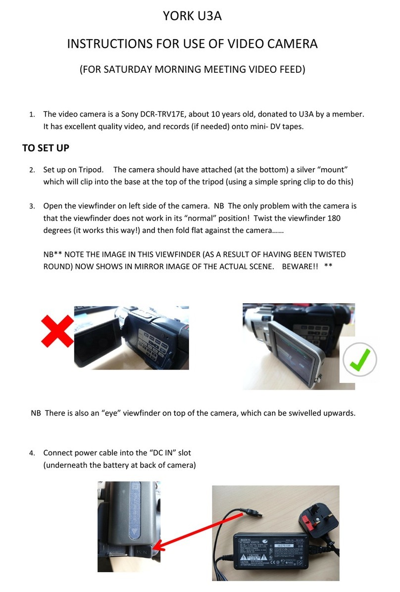 Sony DCR-TRV17E User manual