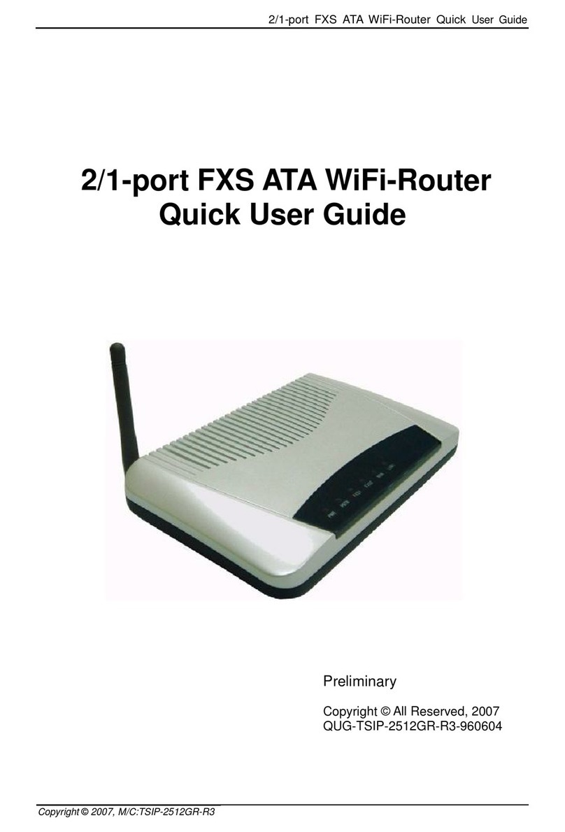 TECOM GR2512 Quick user guide