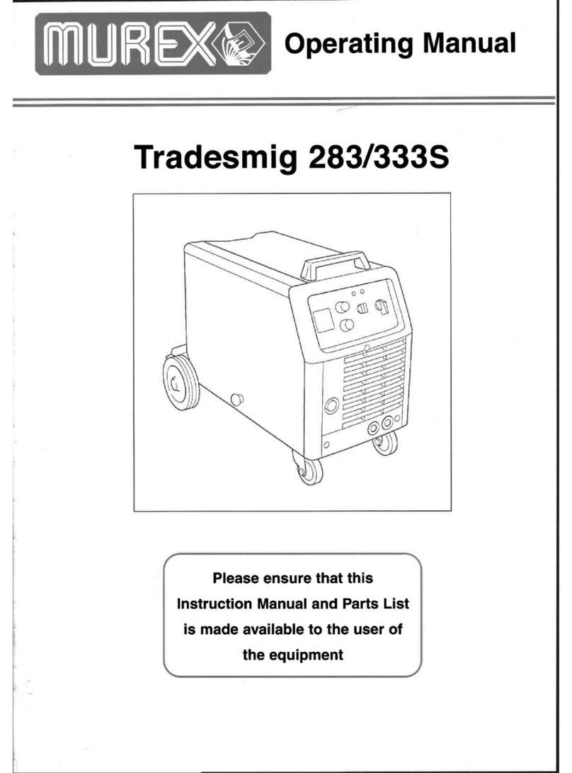 Murex Tradesmig 283 operating manual