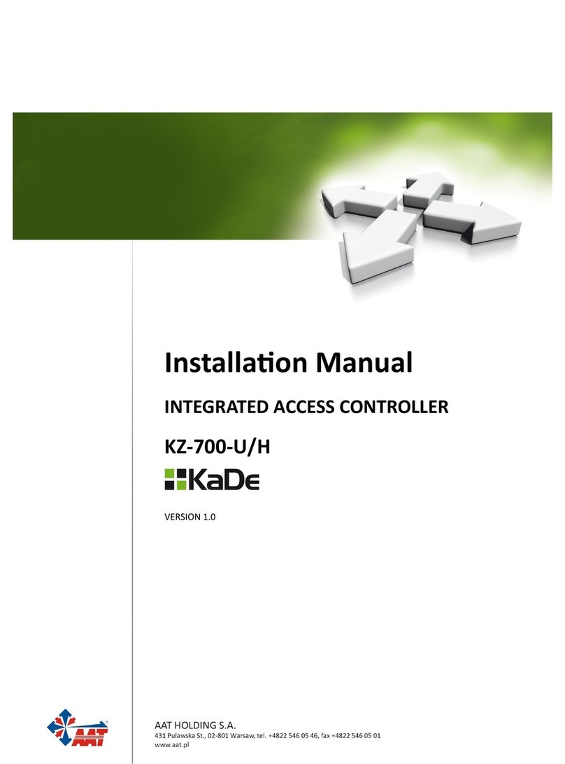 ATT Holding Kade KZ-700-U/H installation manual