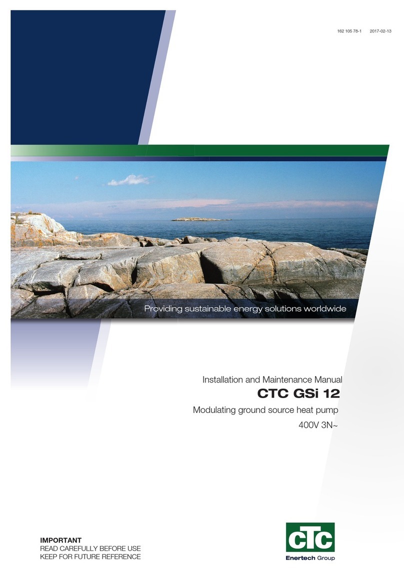 CTC Enertech Group GSi 12 Installation and maintenance manual