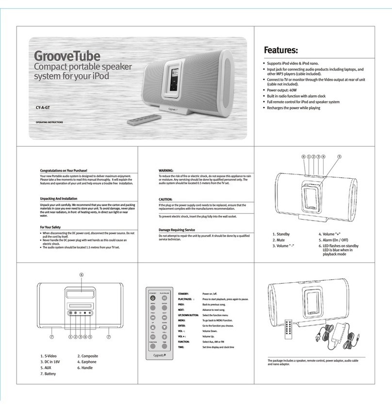 Cygnett CY-A-GT User manual