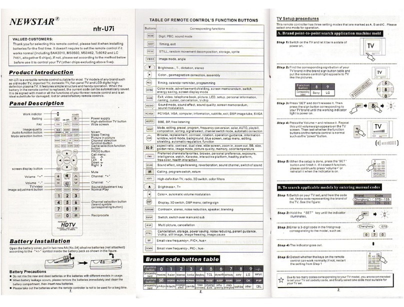 New Star ntr-U7i manual