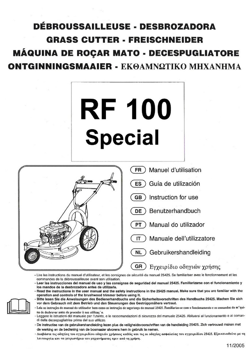 Meccanica Benassi RF 100 Instructions for use Meccanica Benassi RF 100 Instructions for use