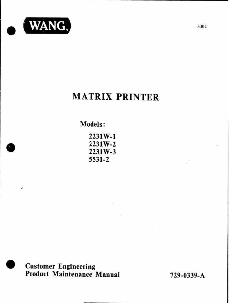 Wang 2231W-2 User manual