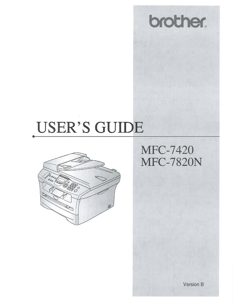 Brother MFC-7420 User manual Brother MFC-7420 User manual