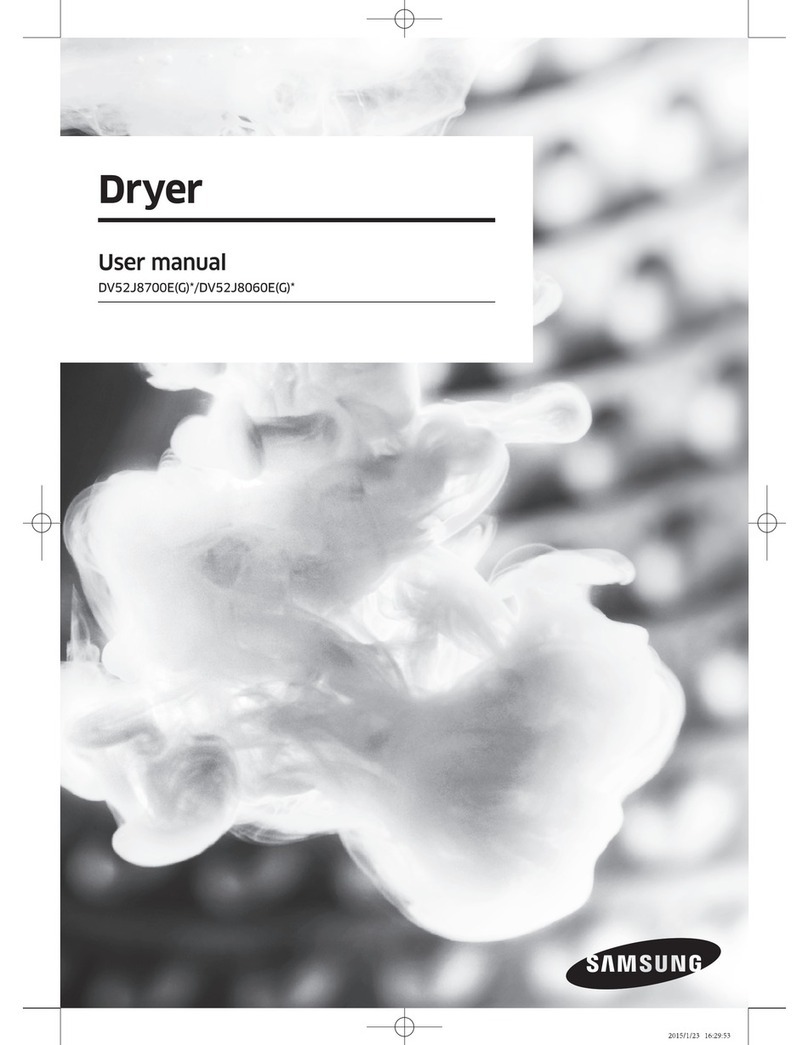 Samsung DV52J8700E User manual