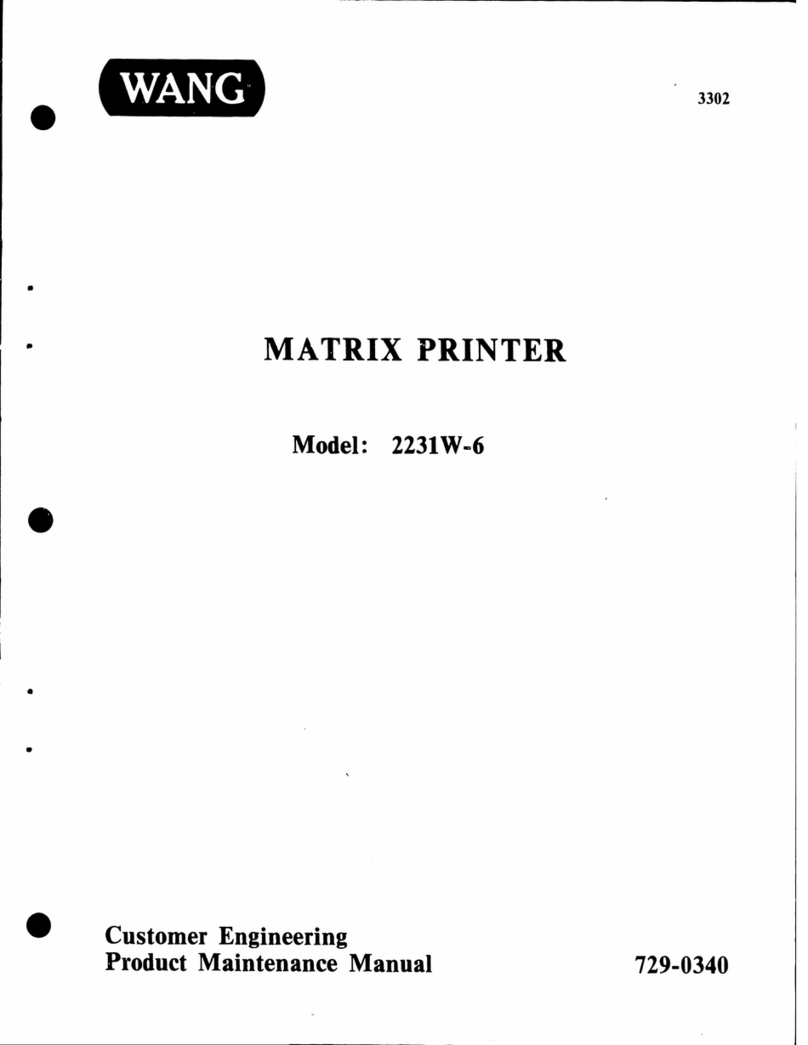 Wang 2231W-6 Maintenance manual