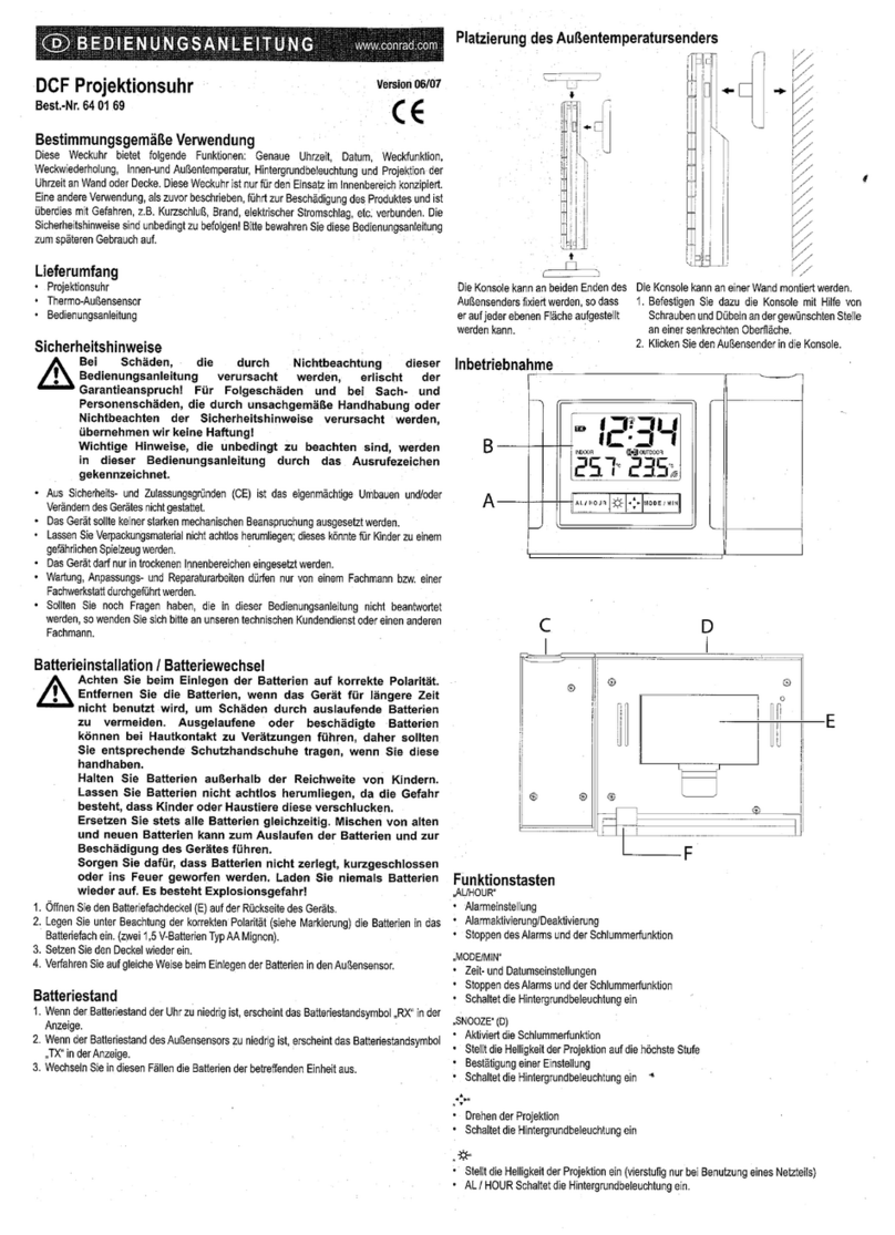 Conrad Electronic 64 01 69 operating instructions Conrad Electronic 64 01 69 operating instructions
