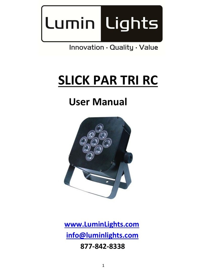 Lumin Lights SLICK PAR TRI RC user manual