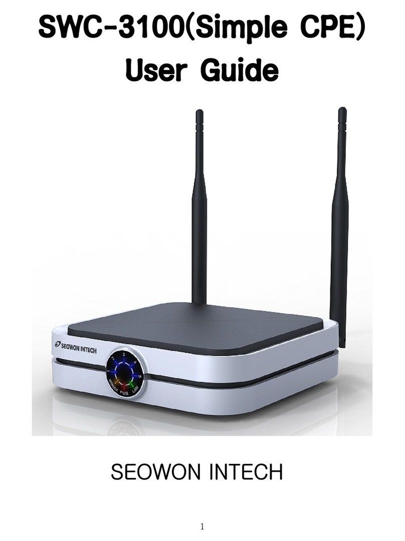 SEOWON INTECH SWC-3100 User manual