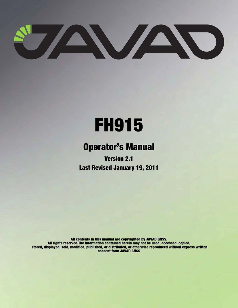 Javad FH915 Operator's manual